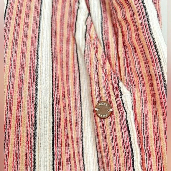 Roxy Midnight Avenue Striped Lounge Beach Pants size small - Picture 6 of 14